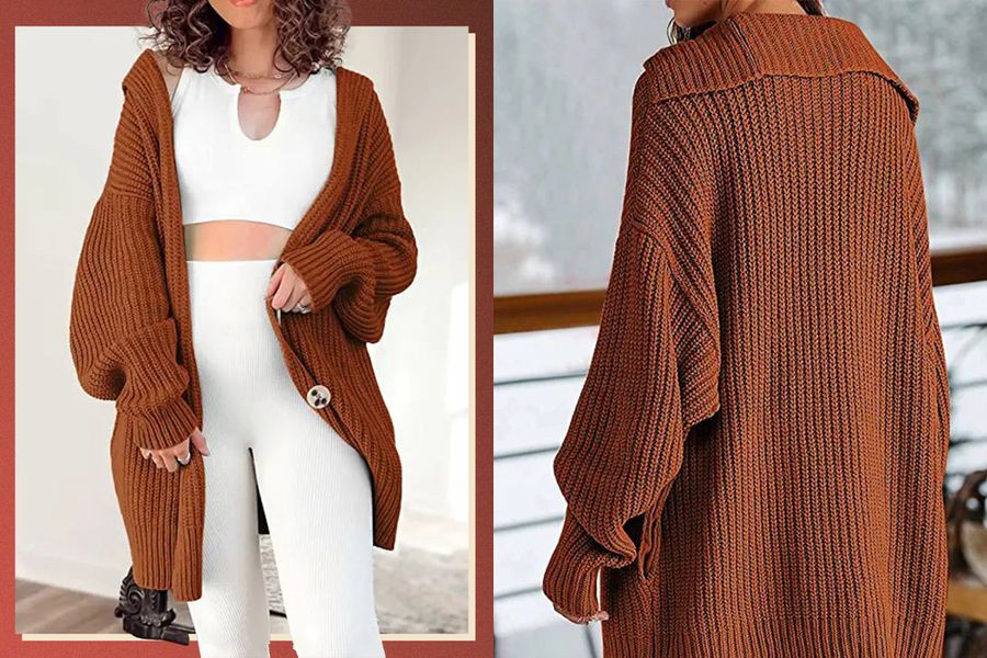This oversized cardigan just launched by Amazon is the layered piece you need for your fall wardrobe